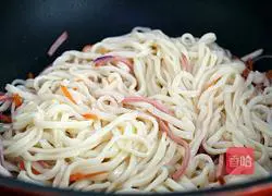 Illustration of home-style fried noodles 5