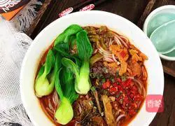 Illustration of how to make spicy beef offal powder 7