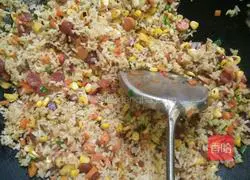 Colorful Fried Rice Recipe Illustration 9