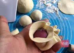 How to make purple sweet potato blossom steamed buns Illustration 11