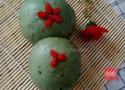 Illustration of how to make purple cabbage sweet steamed buns 16