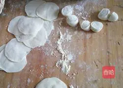 Illustration of how to make leek, egg and fungus dumplings 9