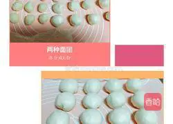 rose Illustration of how to make meat floss cake 2