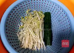 Soybean sprouts and cucumber fried rice recipe 2