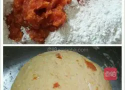 Illustration of how to make hot dog buns with mashed carrots 2