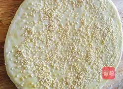 Illustration of making dough sesame cake 6