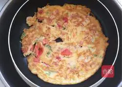 Illustration of how to make tomato pancake 5