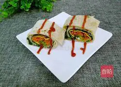 Five-minute colorful burrito recipe 8