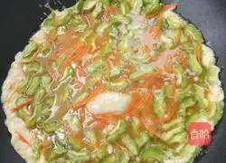 Bitter Melon Egg Pancake Recipe Illustration 3