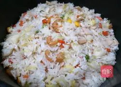Seafood braised rice recipe 5