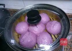 Illustration of how to make purple sweet potato buns 6