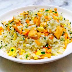 Salmon egg fried rice