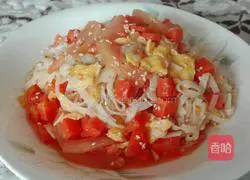 Illustration of how to make fried noodles with carrot and egg 11