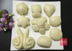 Illustration of how to make milk steamed buns 17