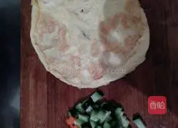 Illustration of how to make colorful sausage fried rice 3