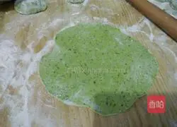 Illustration of how to make vegetable juice single cake 9 