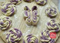 Illustration of how to make purple sweet potato twist steamed buns 9