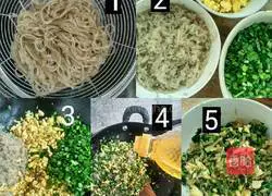 Illustration of how to make glass dumplings with plain filling 3