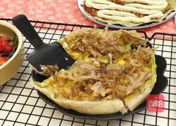 Illustration of how to make bonito yaki (hand cake version) 7