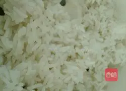 Cucumber, Corn, Ham Fried Rice Recipe Illustration 2