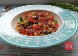 Illustration of how to make multigrain fried rice 9