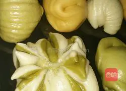 Illustration of how to make colorful steamed buns 12