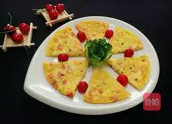 Illustration of how to make pan-fried potato and egg pancakes 13