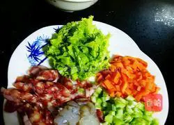 Colorful fried rice Illustration of how to do it 1