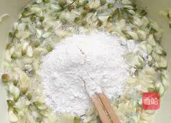 Cartoon Sophora Flower Egg Pancake Recipe Illustration 4