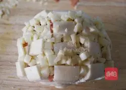 Illustration of how to make crispy steamed buns with cheese and ham 5