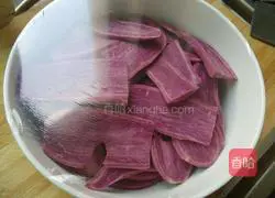 Rose purple sweet potato Illustration of how to make steamed buns 2