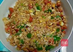 Illustration of how to make egg fried rice 3