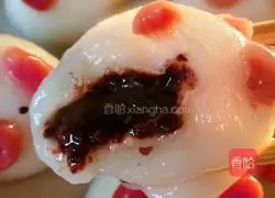 Illustration of how to make piggy glutinous rice balls 22