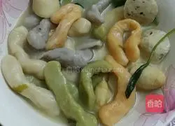 Illustration of how to make colorful noodles 6