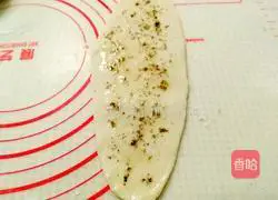 Illustration of how to make salt and pepper sesame scones 10