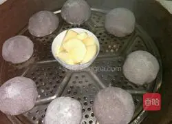 Illustration of how to make blooming purple rice noodle steamed buns 2