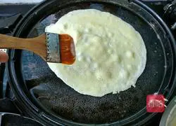 Illustration of how to make electric pancake egg pancake 6