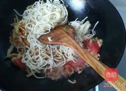 Illustration of how to make cabbage fried noodles 6