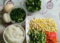 Egg Fried Rice Recipe Illustration 1