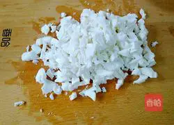 Salty Illustration of how to make protein leek cake 2