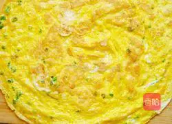 Green pepper egg pancake recipe 2