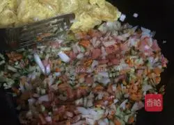 Fried rice Illustration of how to do it 6