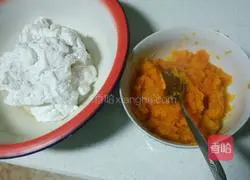 Illustration of how to make small pumpkin glutinous rice balls 3