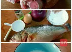 Illustration of how to make raw fish porridge 1