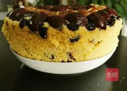 Illustration of how to make red date hair cake 9