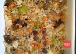 Cheese Big Illustration of how to make shrimp baked rice 8