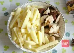 Illustration of how to make meatballs and potato rice bowl 4