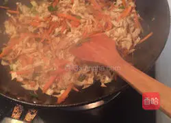 Stir-fried radish and rice noodles Illustration of how to do it 10