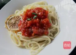 Illustration of how to make spaghetti Bolognese (no meat in it) 8
