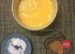 Illustration of how to make egg skin rice balls 2